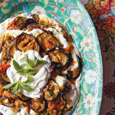 Afghan Yoghurt With Aubergines