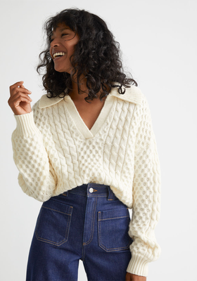 Merino Cable Knit Sweater from & Other Stories
