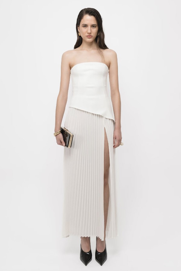Pleated Slit Dress from Arakii