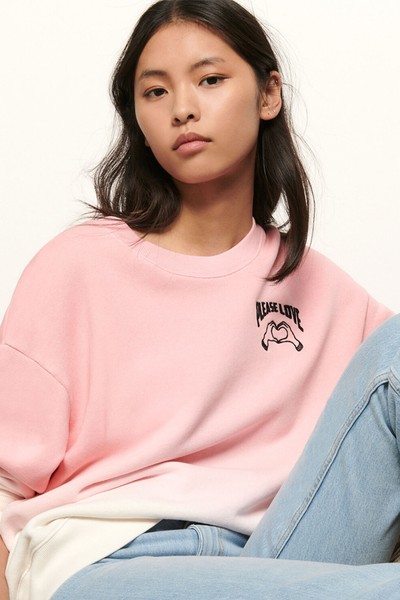 Embroidered Gradient Sweatshirt