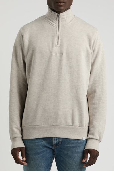 Dexter Logo Half-Zip Cotton Sweatshirt from Les Deux