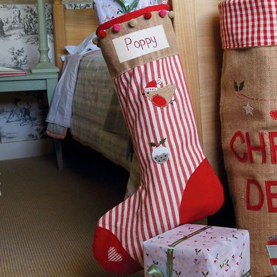 Robin & Pudding Christmas Stocking from Susie Watson Designs