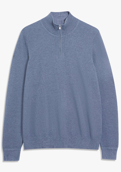 Cotton Cashmere Half Zip from John Lewis & Partners