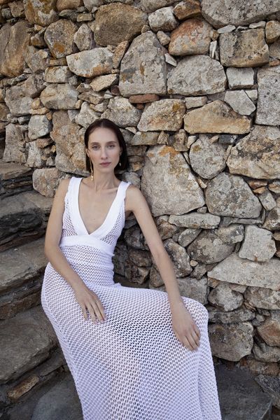 Kleio Net Beach Cotton Dress