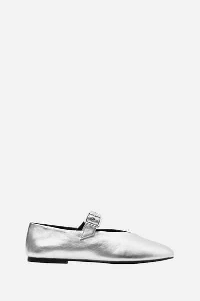 Leather Mary-Jane Flats from COS