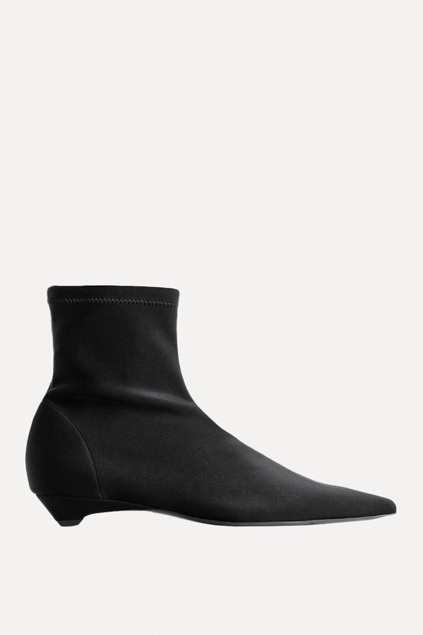 Pointed Scuba Sock Ankle Boots from COS