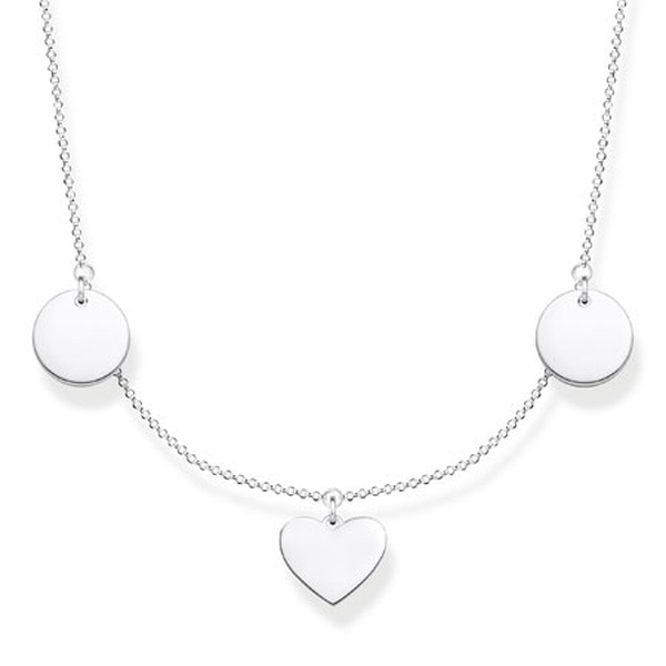 Necklace Disc & Heart