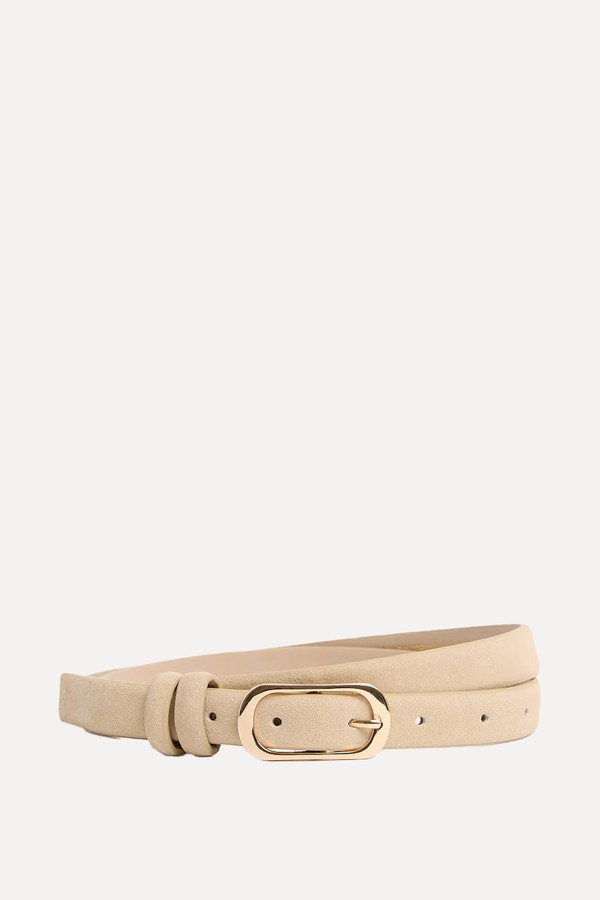 Suede Slim Jeans Belt