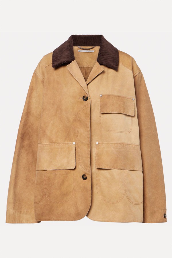 Corduroy-Trimmed Cotton Field Jacket from Stella Mccartney
