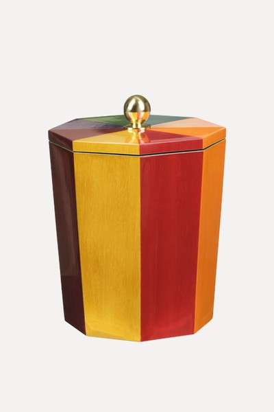 Rainbow Lacquered Ice Bucket from Matilda Goad & Co