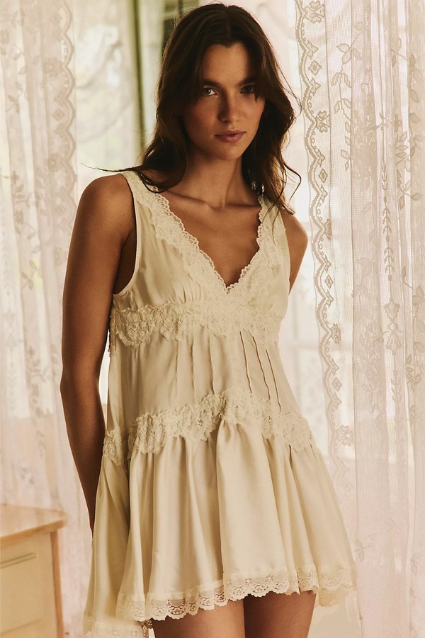 In This Groove Mini Slip Dress