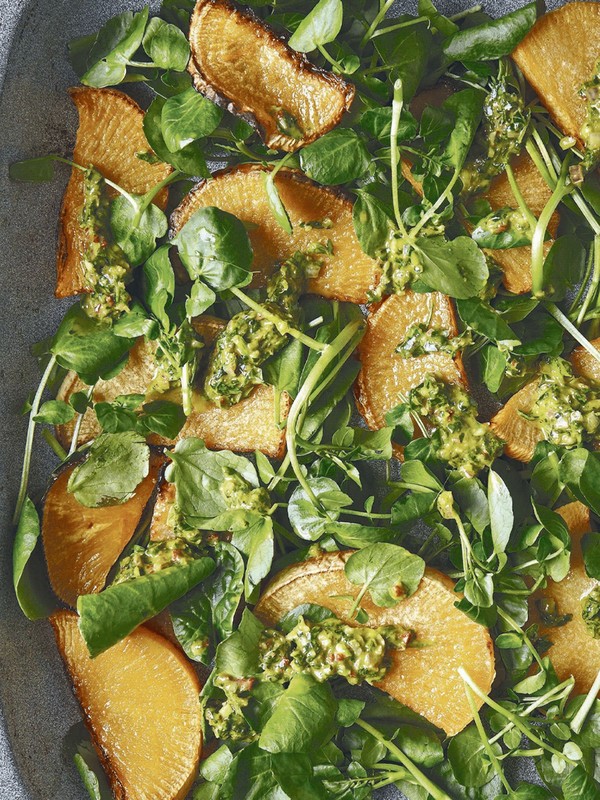 Roasted Swede & Chimichurri From 7 Day Vegan Challenge