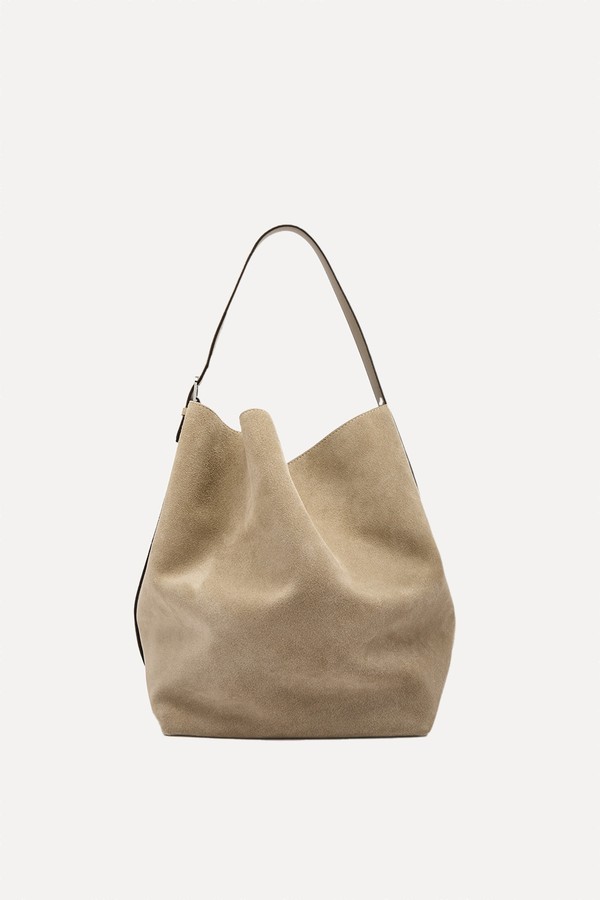 Belted Suede Tote from TOTEME