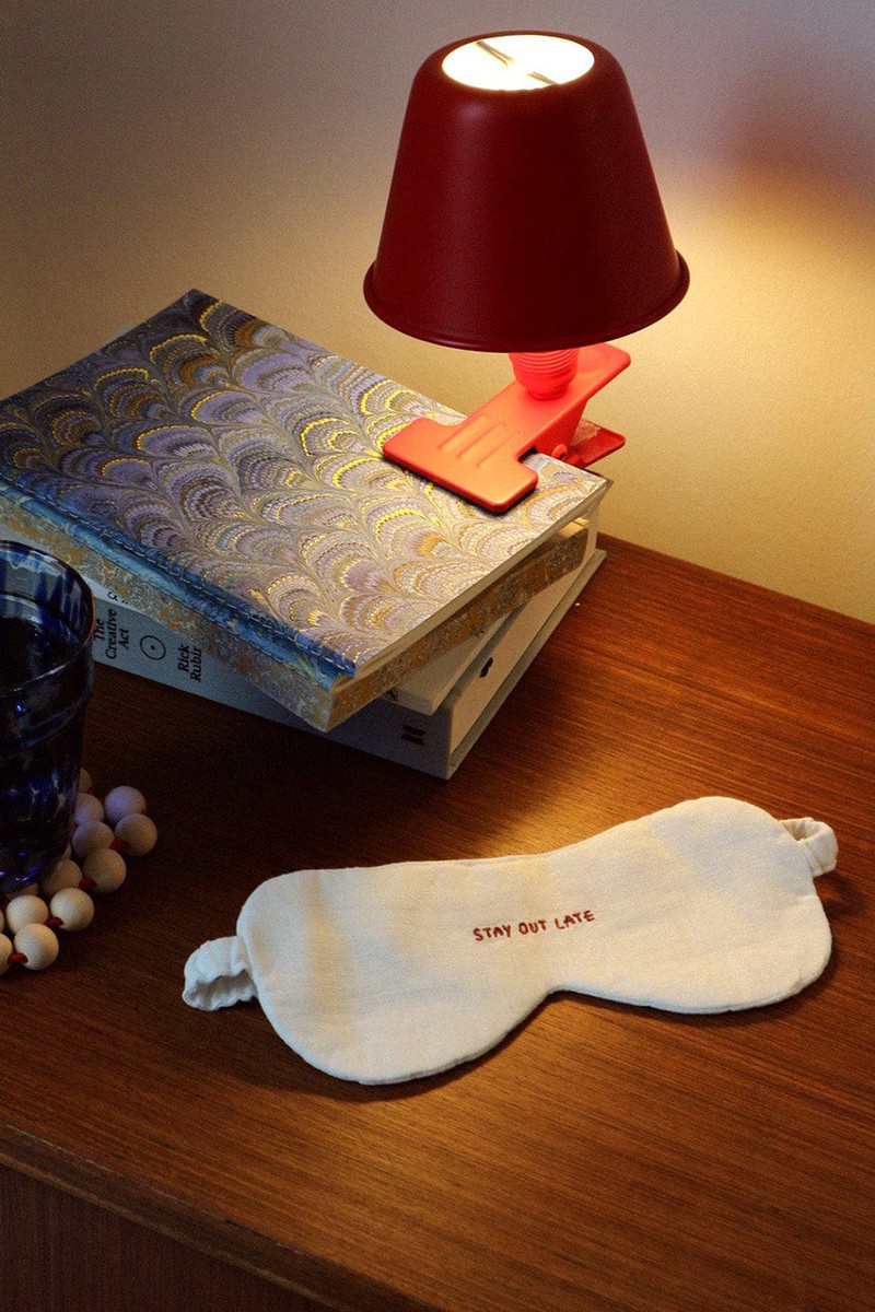 'Stay Out Late' Linen Eye Mask from Arkitaip