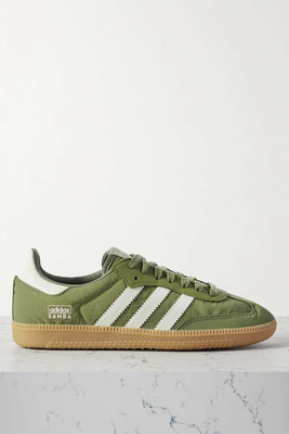 Samba OG Leather-Trimmed Shell Sneakers from Adidas Originals