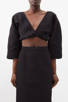 Justine Organic Cotton-Blend Cropped Top from Mara Hoffman