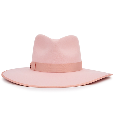 Stardust Rancher Pink Wool Felt Fedora from Lack Of Color 