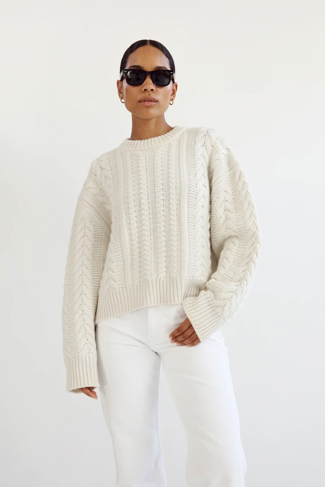 Naia Cable Knit Sweater from Almada Label