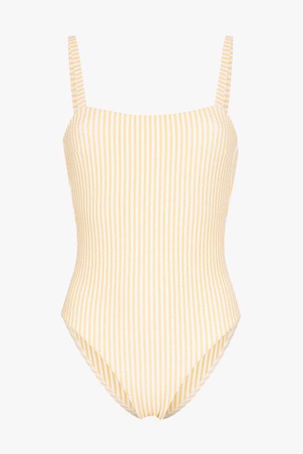 Striped Spaghetti Strap Swimsuit from Asceno