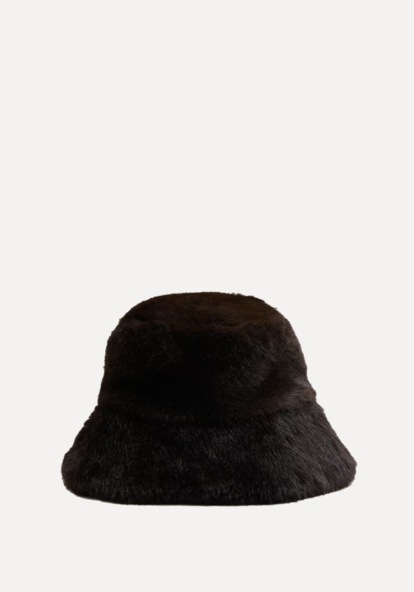 Faux Fur Bucket Hat 