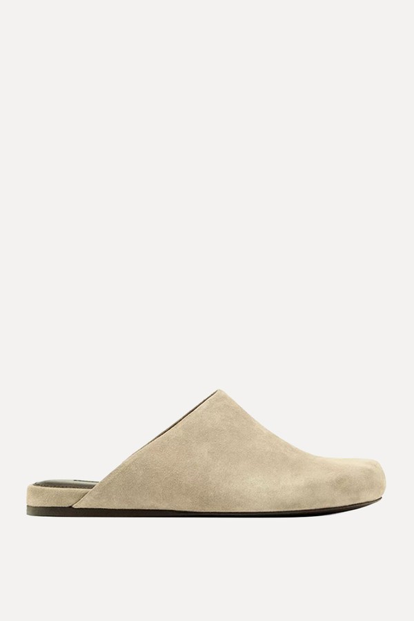 Split Suede Clogs from Massimo Dutti