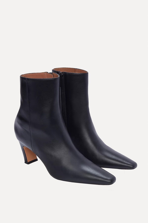 The White Company flattered xena boots from Flattered Xena Leather Kitten Heel Ankle Boots, £255