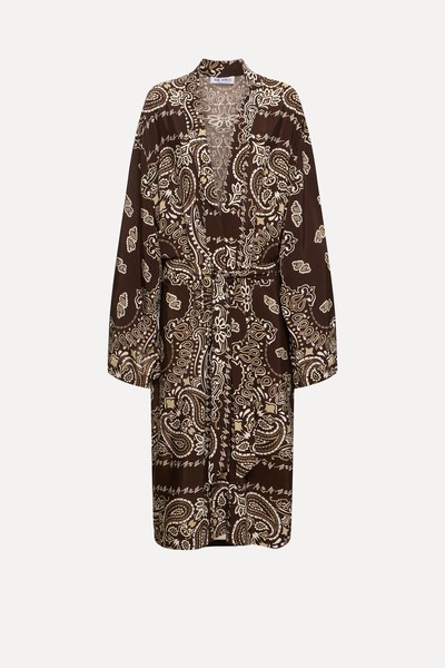 Printed Viscose Twill Kaftan Dress  from The Attico 