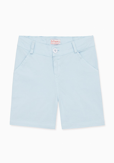 Light Blue Bocusi Boy Bermuda Shorts from La Coqueta