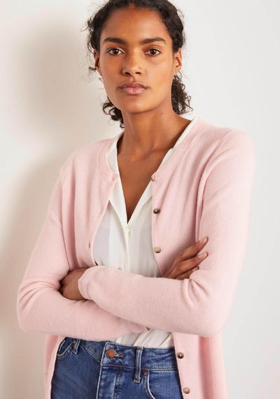 Cashmere Crew Cardigan