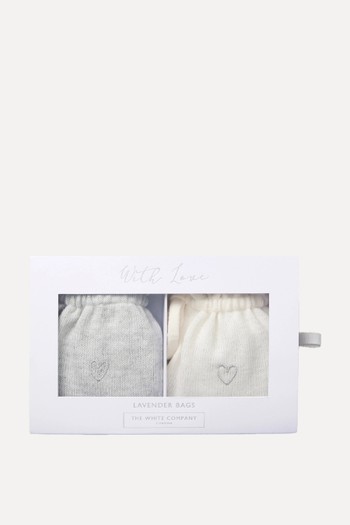 Set Of 2 Wool-Cotton Lavender Bags from The White Company