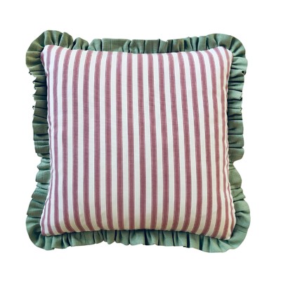 Pink Stripe + Plain Green Frill