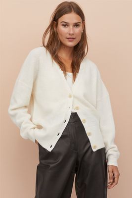 Knitted Wool-Blend Cardigan from H&M