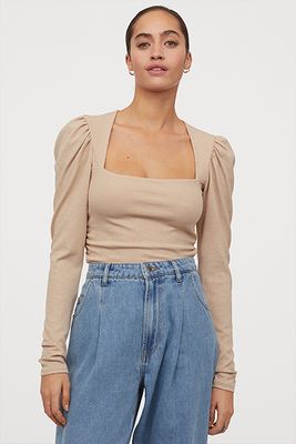 Puff-Sleeved Top from H&M