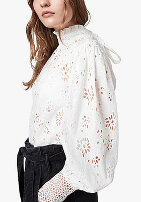 Annasia Floral Broderie Top, from AllSaints