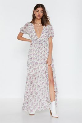 Flower To The People Puff Sleeve Maxi Dress