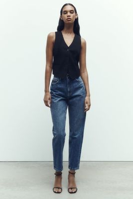 Denim Mom-Fit High-Waist Jeans from Zara