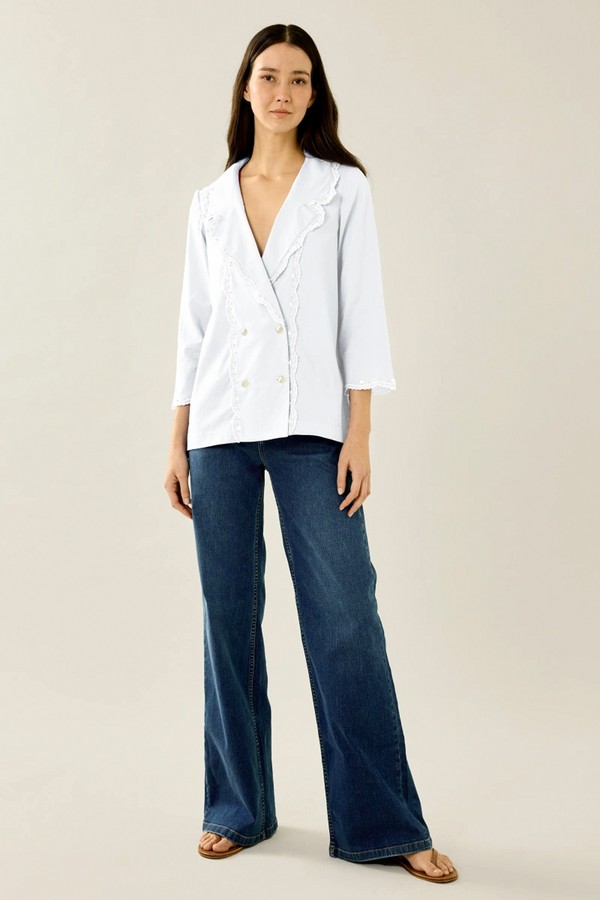 Tuxedo Blouse