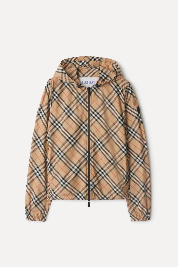 Check Hooded Jacket