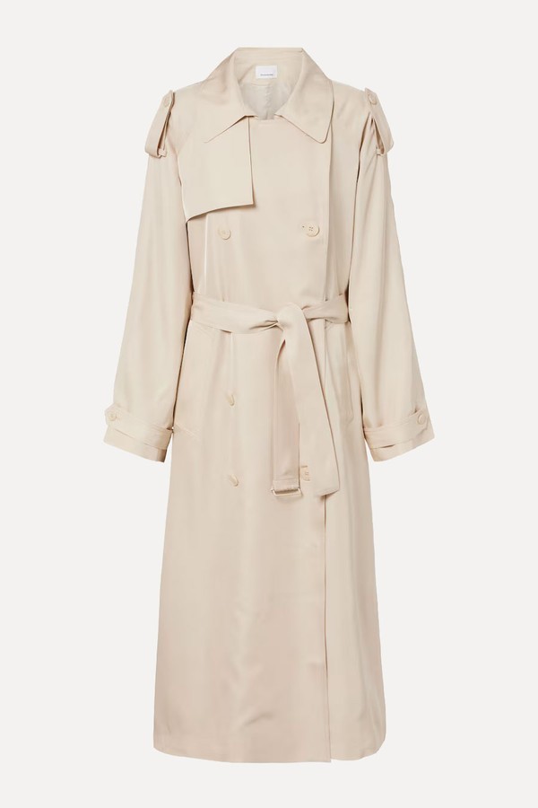 Veyron Oversized Twill Trench Coat from The Frankie Shop