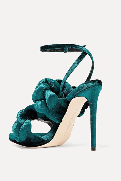 Braided Velvet Sandals from Marco De Vincenzo