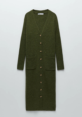 Ribbed Knit Coat from Zara