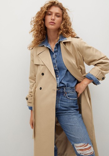 Classic Cotton Trench Coat  from Mango