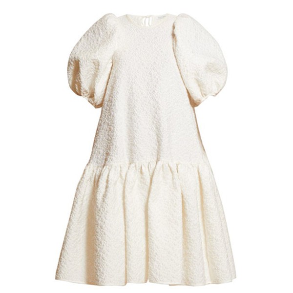 Alexa Puffed-Sleeve Cloqué Dress Cecilie Bahnsen from Cecilie Bahnsen 