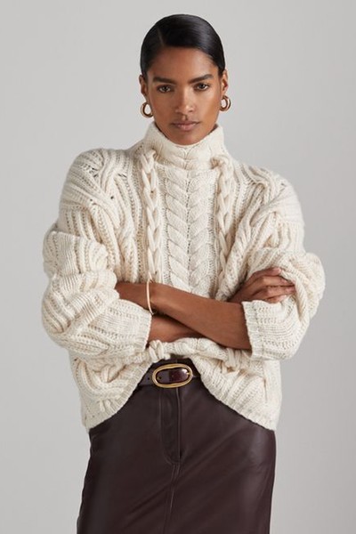 Atelier Wool & Cashmere Cabled Jumper 