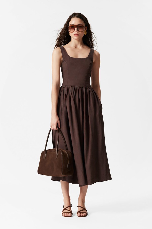 Flared Midi Dress