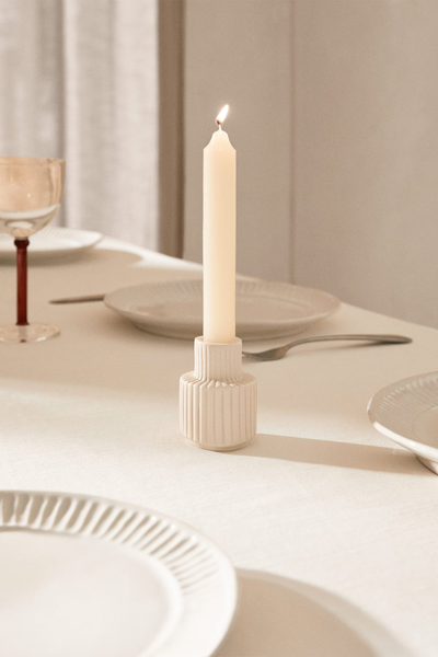 Textured Candleholder from Mango