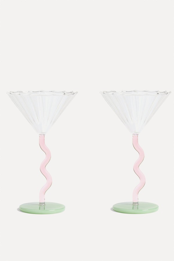 Set of 2 Coupe Glasses from Not Another Bill
