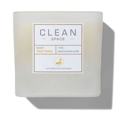 Fresh Linens Candle from Clean Reserve