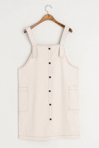 Seam Detail Dungaree from Olive