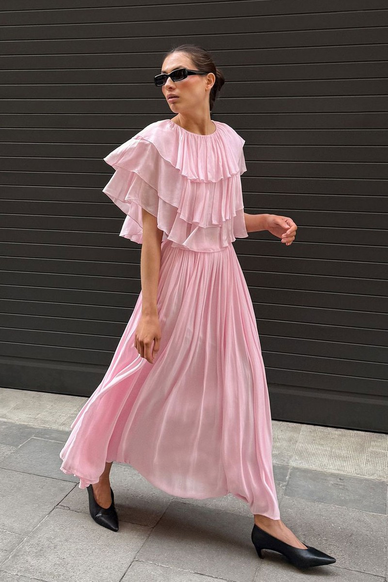 Ruffle Cropped Blouse from Kate Klem x Na-kd